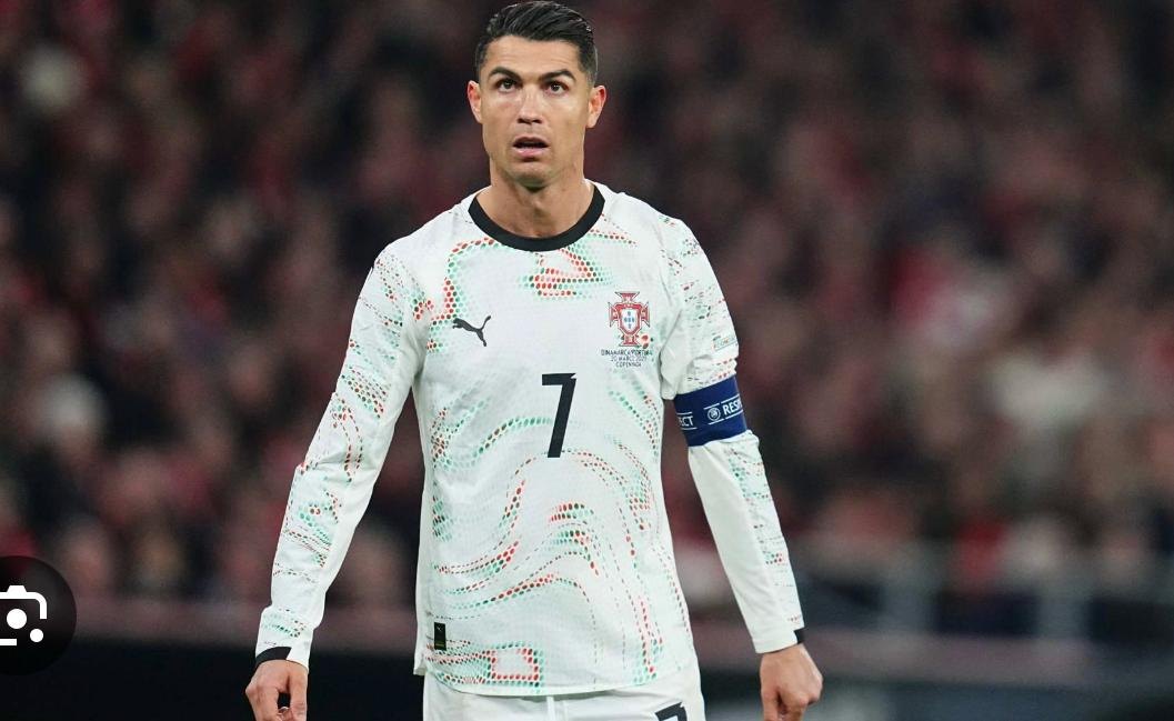 Cristiano Ronaldo in the Portugal kit